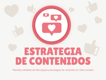 Plantillas para Estrategia de Contenidos en Redes Sociales