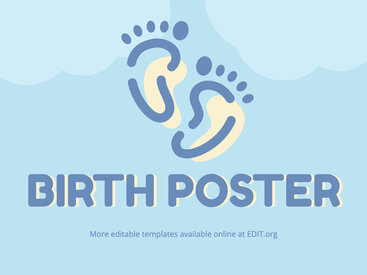 Create a custom Birth Poster online