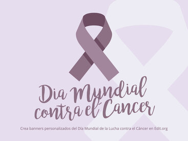 Plantillas del Día Mundial Contra el Cáncer para editar