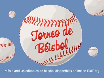 Personaliza plantillas de Béisbol online