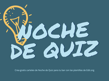 Crea pósters de Noche de Quiz con plantillas gratis