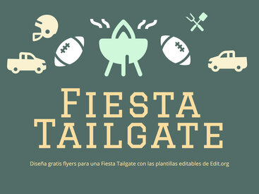 Edita pósters de Fiesta Tailgate para partidos