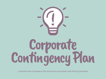 Free Business Contingency Plan Templates