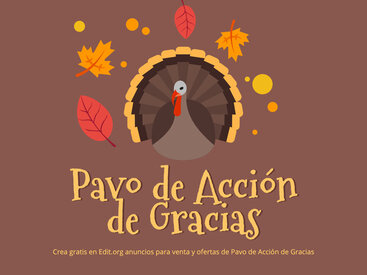 Flyers de Pavo de Acción de Gracias para editar