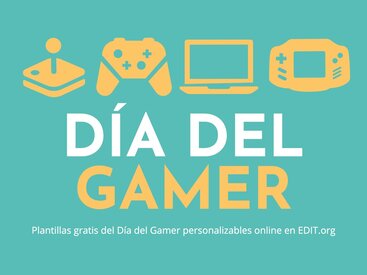 Diseña banners para el Día del Gamer gratis