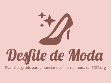 Flyers para Desfiles de Moda editables gratis