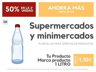 Diseños para Supermercados editables online