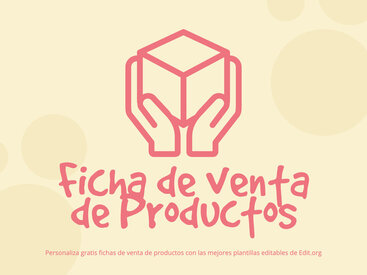 Plantillas de Ficha de Producto editables gratis