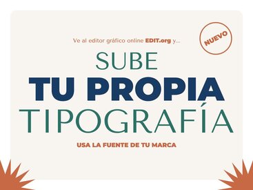 Subir mis propias tipografías y diseñar online