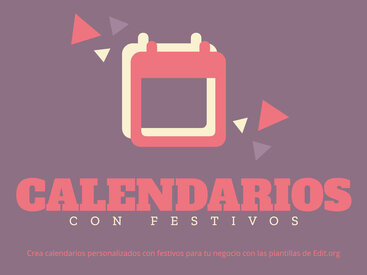 Crea tu Calendario con Días Festivos gratis