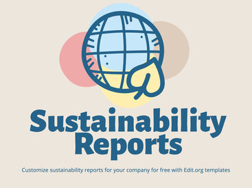 Free Sustainability Report Templates for Companies