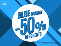 Plantillas editables para el Blue Monday